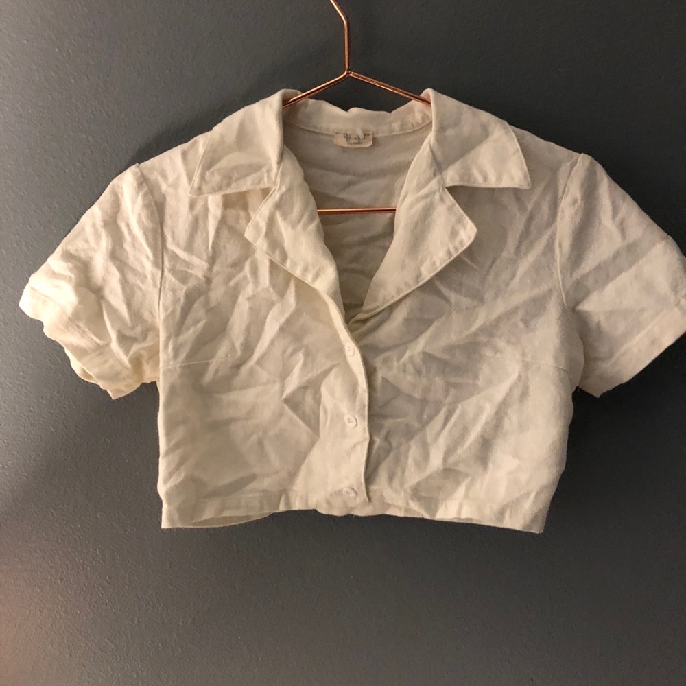 cropped brandy Melville button up